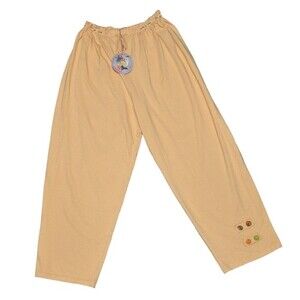 Julie Mango relaxed pull on elastic waist peachy cotton athleisure pants 3X